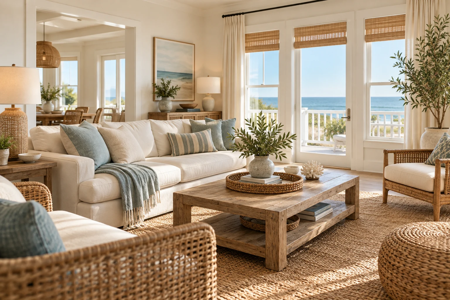 A light-filled coastal vacation rental